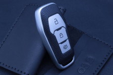 Чохол Ford срібло фактура шкіри