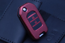 Чохол Honda carbon червоний