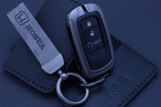 Чохол Honda метал + шкіра