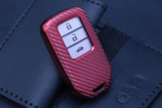 Чохол Honda carbon червоний універсальний