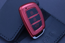 Чохол Hyundai carbon червоний