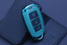 Чохол Hyundai carbon зелений