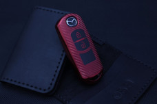 Чохол Mazda carbon червоний