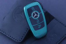 Чохол Mercedes carbon зелений