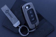 Чохол Renault метал + шкіра