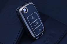 Чохол VW / SKODA / SEAT чорний з золотом