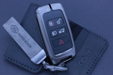 Чохол Land Rover / Jaguar метал + шкіра